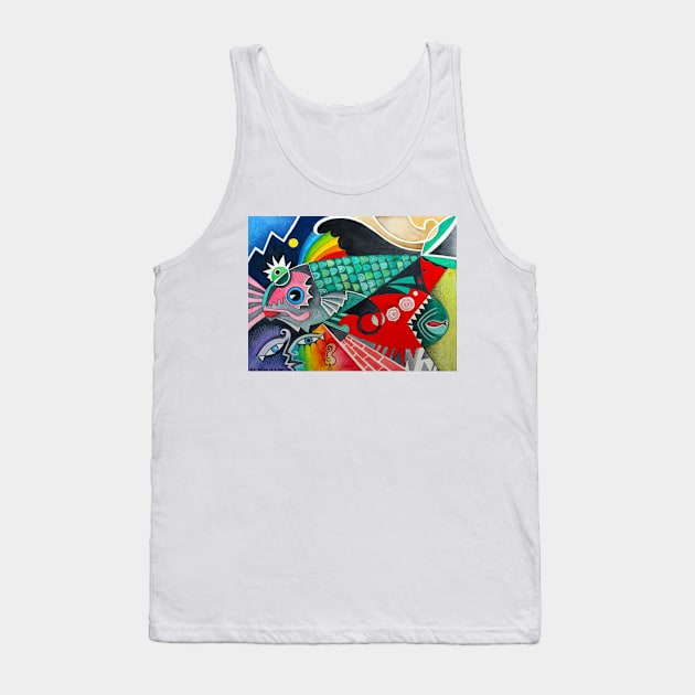 Fish Abstract ( first one ) Tank Top by karincharlotte